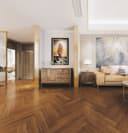 Stunning Herringbone Wooden Flooring