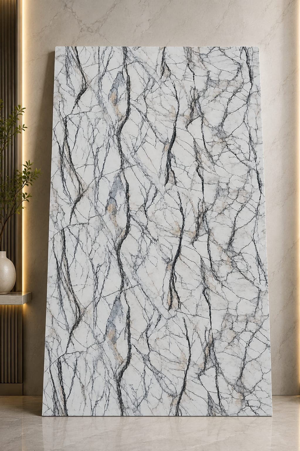 Arctic Grey Marble UV Sheet | Premium PVC Wall Panel | 8 × 4 Feet