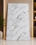 White Calacatta Gold Marble UV Sheet | Premium PVC Wall Panel | 8 × 4 Feet  Slug