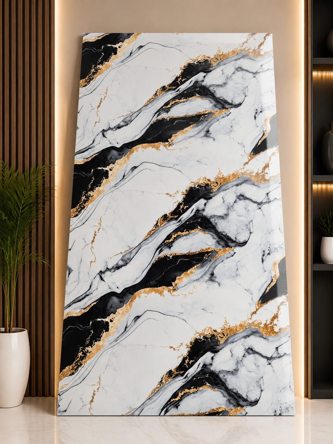 Self Adhesive UV Marble Sticker ST80012 | Premium Marble Wall Sheet 10ft x 4ft