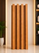 Teak Wood WPC Wall Panel | 22-24mm Decorative Fluted Panel