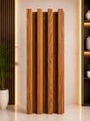WPC Fluted Wall Panel  Premium Golden Oak Wood Finish | 22–24mm