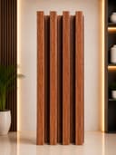 Teak Brown WPC Louver Panel |  Decorative Wall Panel