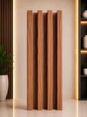 WPC Fluted Wall Panel – Classic Walnut Wood Finish (W07)