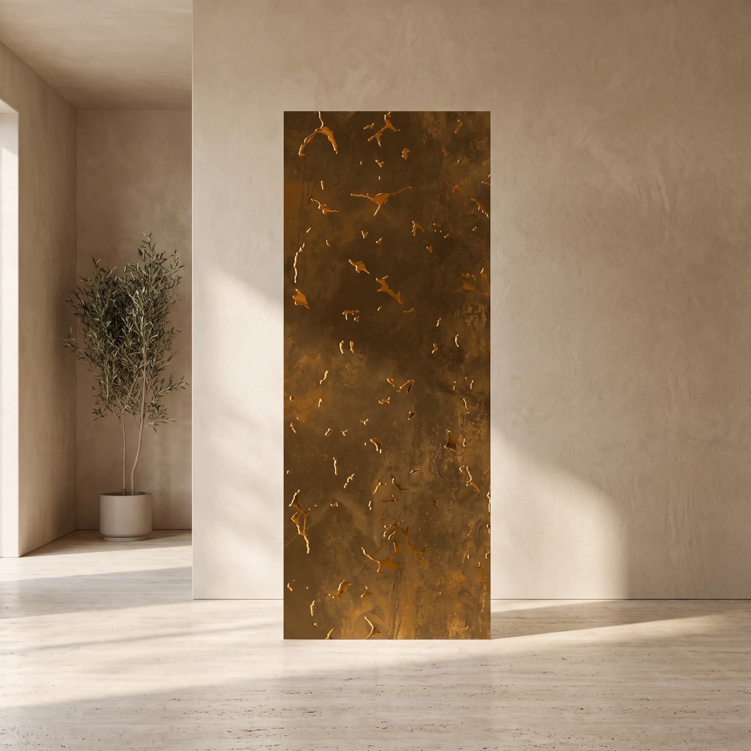 Charcoal Metallic Rustic Wall Panel – Antique Bronze Edition