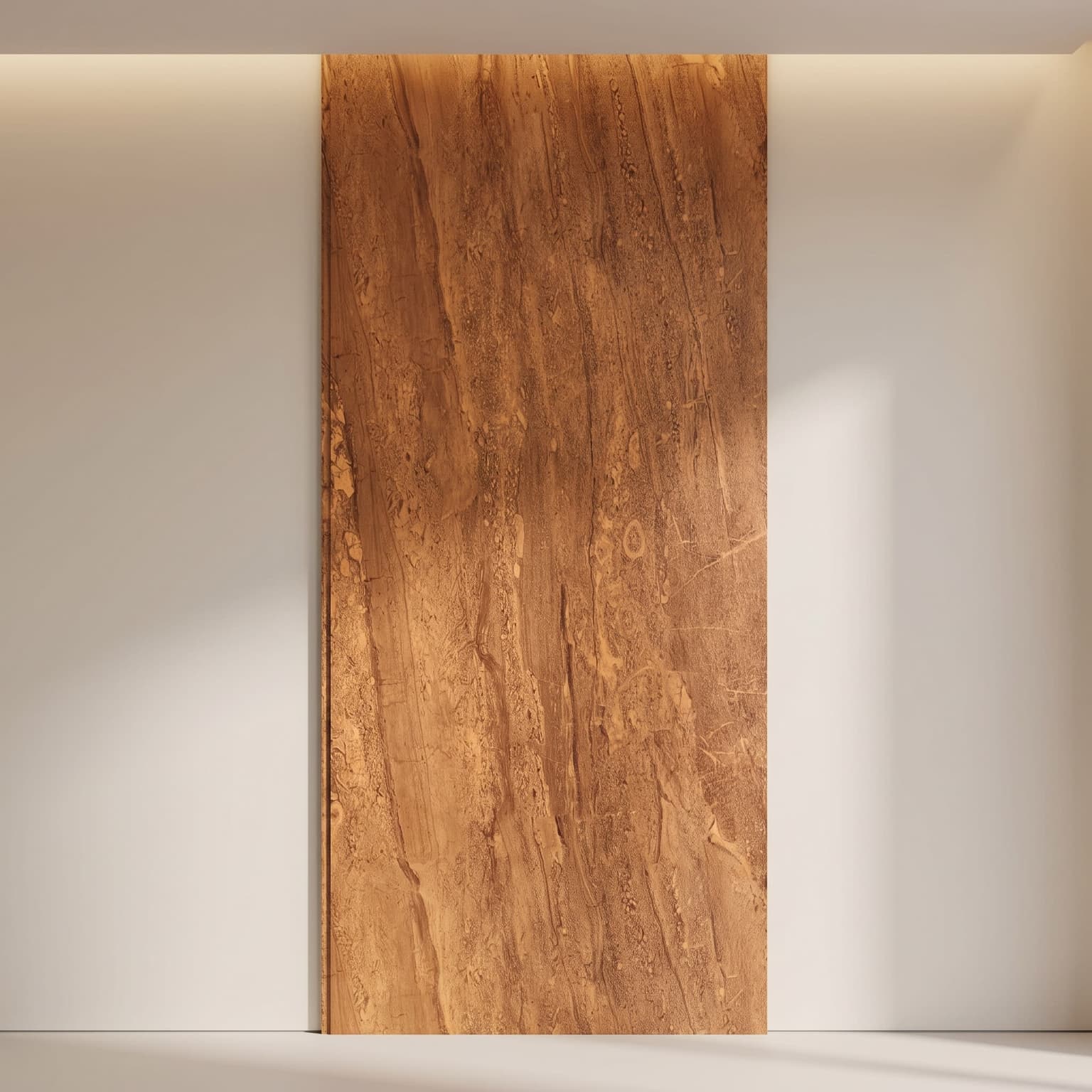 Super Heavy PVC Wall Panel | Rustic Brown Marble Stone Designer Panel | 10 ft × 10 in