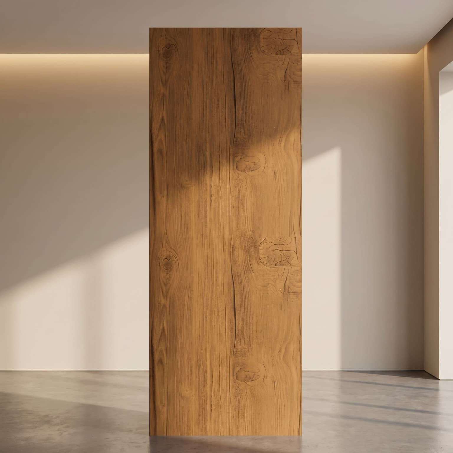 Super Heavy PVC Wall Panel  Classic Teak Wood Finish  10 ft × 10 inch