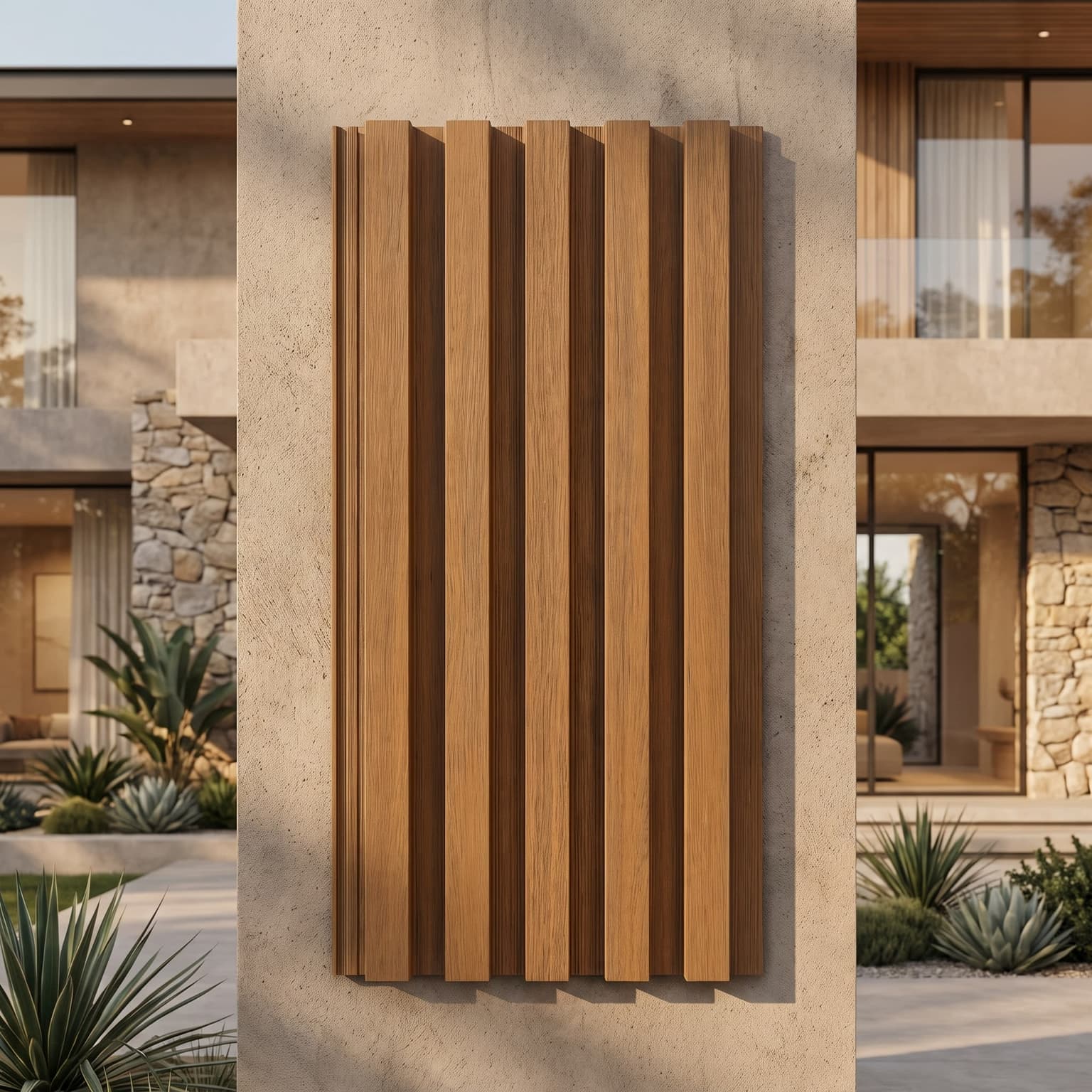 Golden Teak WPC Exterior Cladding Panel 2900 × 219 × 25 mm