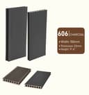 Charcoal WPC Exterior Wall Panel 150mm × 23mm × 9'6"